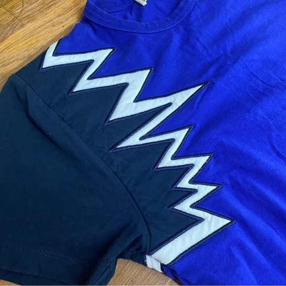 Maison Kitsuné Blue And Black T-Shirt Pop Art Size Small - Picture 4 of 8